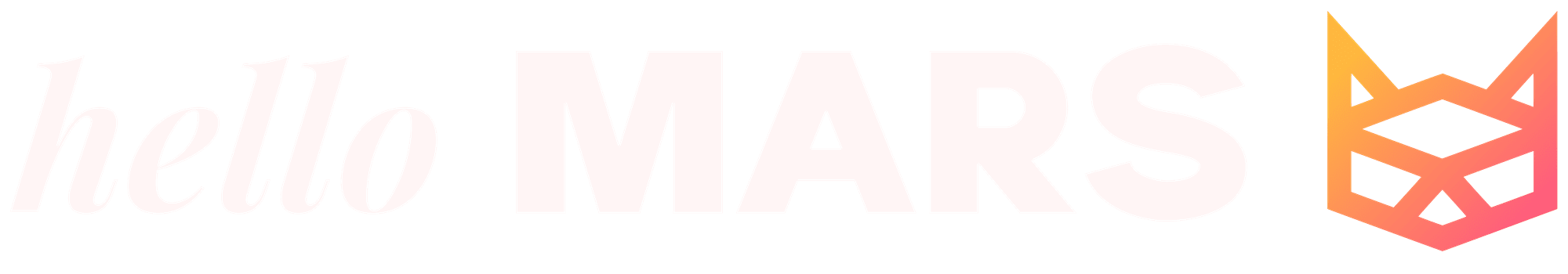 hello MARS Agency Logo - Light